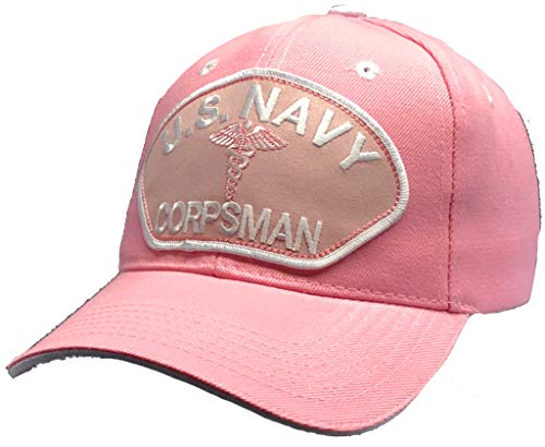 USNAVYSUBVET U.S. Navy Corpsman Hat Pink Ball Cap