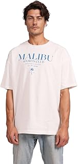 ريفين تي شيرت ماليبو سبوتس كلوب جافيك للرجال - ابيض عصري