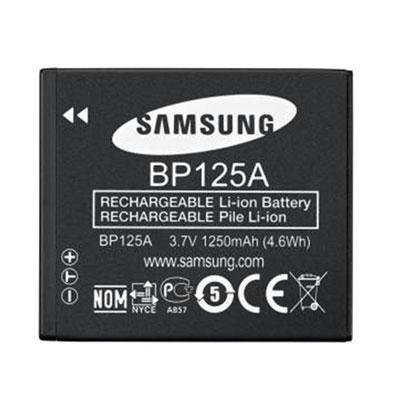 Samsung IA-BP125A Lithium-ION (Li-ION) 1250mAh 3.7V Batterie Rechargeable - Batteries Rechargeables (1250 mAh, 4,6 Wh, Lithium-ION (Li-ION), 3,7 V, Noir, 1 pièce(s))
