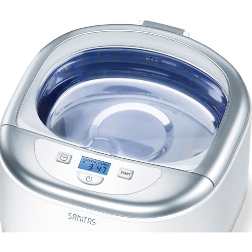 Sanitas SUR 42 Ultraschallreiniger, Reinigung Von Schmuck, Brillen, Zahnersatz, Uvm., 1 Stück (1er...