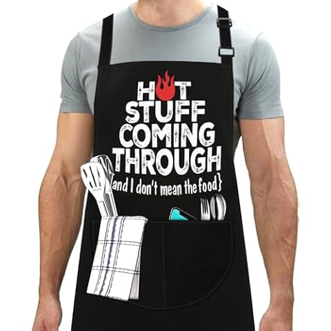 LINEN CLOSET Adjustable BBQ Apron for Men Cover