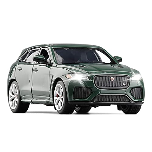 1 32 Apto para Jaguar F-Pace Vehículo Todoterreno Coche Modelo Aleación Simulación Tirar hacia Atrás Colección Juguetes No Control Remoto Modelos(D)