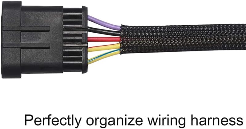 Cable Sleeve Length 1/5/10M Insated Braided Sleeve Data line protection Wire Cable Flame-retardant PET tube - (Color: Black, Inside Diameter: 70mm, Length: 1M)