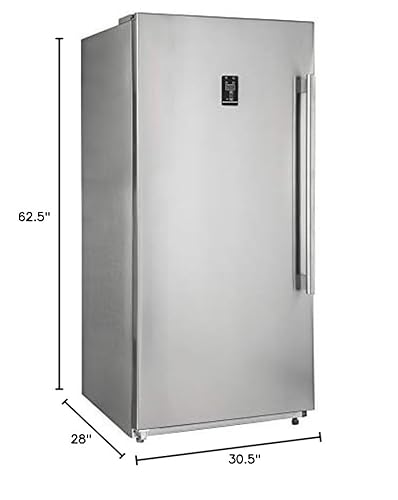 Forno FFFFD1933-32LS Rizzuto 32 Inch Inch W. Built-In Either Refrigerator Or Freezer Combo With 13.8 Cu.Ft. Capacity - Stainless Steel No Frost Left Side Door Fridge thumb #7