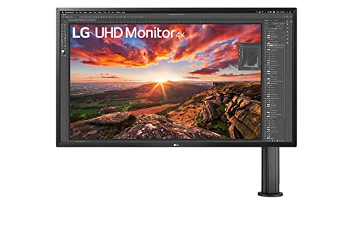 LG 32UK580-B - Monitor 4K UHD Ergo 32 pulgadas, Panel IPS: 3840x2160, 16:9, 300cd/m², 3000:1, DCI-P3 95%, 60Hz, AMD FreeSync, SuperResolution+, Dynamic Action Sync (DAS), Color Negro