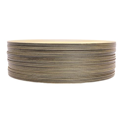 Platos Cargadores Plásticos Premium 13 Pulgadas, Set x 50 Piezas Dorado miniatura 7