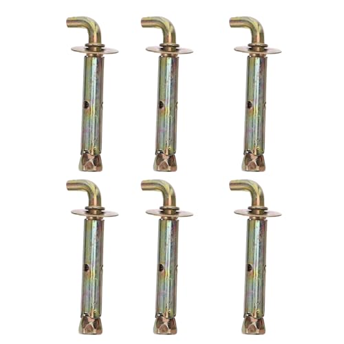 FUTUREORYY 3 Sets Heavy Duty Expansion Bolt for Water Heater Mounting Wall Anchor Screws with Corrosion-resistant Iron Hooks Anti-loosening Concrete Fixings for Secure and Quick Installation