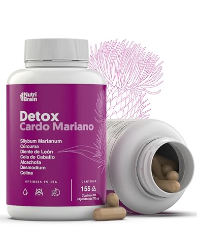 3-krotne działanie ostropestu mlecznego: kurkuma, mniszek lekarski, karczoch, skrzyp, cholina i demodium, 155 kapsułek, kompleks Detox do oczyszczania wątroby, moczopędnego i
