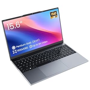 Phatom Computadoras portátiles FHD de 15.6″, compatibles con Windows 11, Pentium Gold (Beats Pentium, Celeron), ventilador de refrigeración, 4 GB de RAM, 128 GB SSD, hasta 2 TB, HDMI, para negocios, estudiantes