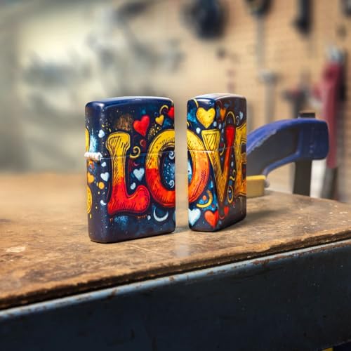 Encendedor Zippo grabado personalizado diseño amor miniatura 3