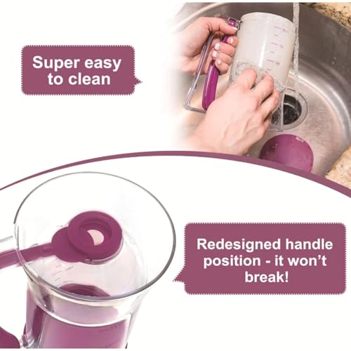 Pancake Batter Dispenser, 900ML Manual Cupcakes Separator with Measuring Label,Kitchen Baking Cake Batter Separator,Precision Batters Dispenser for Waffles, Pancakes,Muffins for Home Kitchen - Image 4