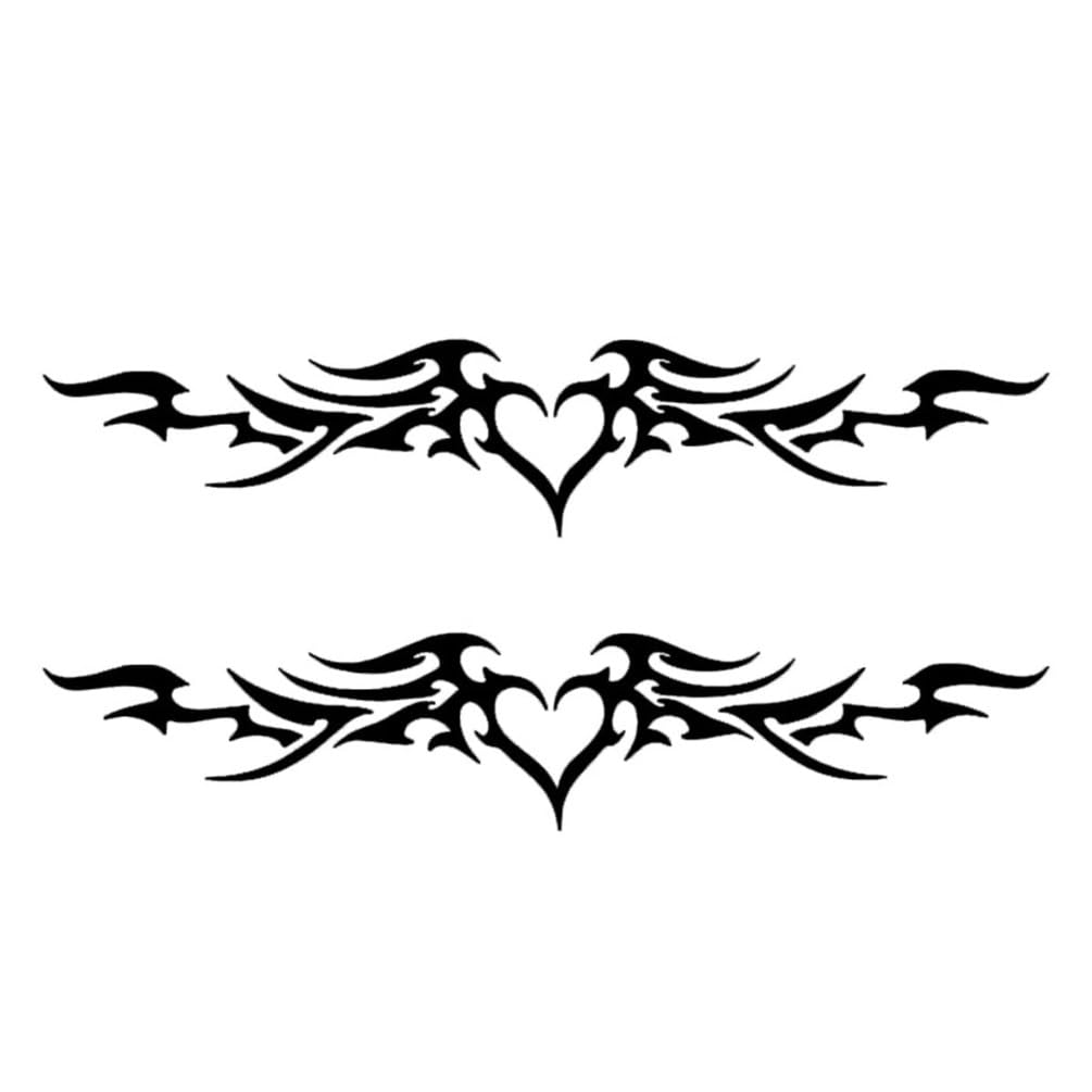 2PCS 30x6cm Engelsflügel Autoaufkleber Lustige Wasserdichte Vinyl Aufkleber, Motorrad Dekoratives Zubehör, Verwendet für Auto, Motorrad, Laptop, Van |# AZ292 (Schwarz)