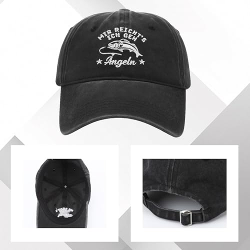 kodinsiivous Geschenke für Angler Lustige Geburtstagsgeschenke für Männer Baseball Cap und Lustige Socken Herren Geburtstag Geschenke für Papa,Opa,Ehemann,Sohn,Freund