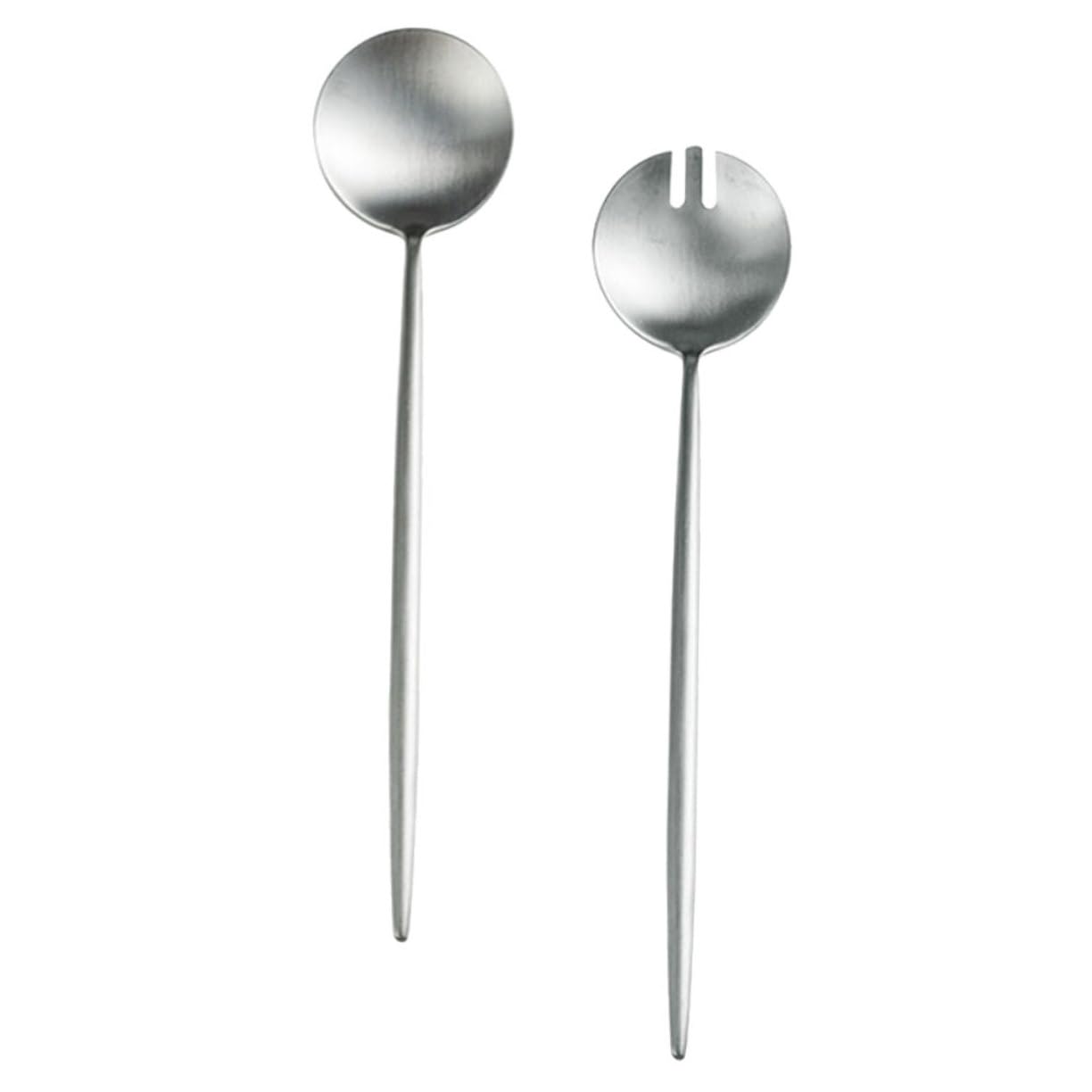 CIYODO 1 Set Salad Spoon Salad Forks Fruit Appetizer Forks Coffee Stir Spoons Ice Cream Spoons Party Cake Spoon Barrymore Kitchen Appliances Pudding Spoons 304 Stainless Steel Silver