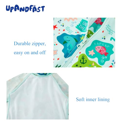 image for upandfast Baby/Toddler Swimsuit UPF 50+ Sun Protection One Piece Zippe