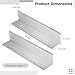 2 PCS Aluminum Angle Stock, 13 Inches Aluminum Angle Strips Mill Stock, 0.24 Inches Thickness Aluminum Bars for Industrial Use