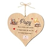 Convient pour les occasions spéciales avec papy : que ce soit Noël, l'anniversaire de votre papy, la fête des grands-parents, une journée pour lui rendre visite ou vous souvenir de ses conseils, cette plaque en bois est le cadeau idéal pour lui. Indispensable pour les moments spéciaux avec votre papy