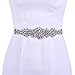 Produktbild TOPQUEEN Hochzeit Gürtel Brautkleid Schärpe Brautjungfernkleider Ballkleid Brautgürtel Mit Glitzer Strass (Elfenbein)