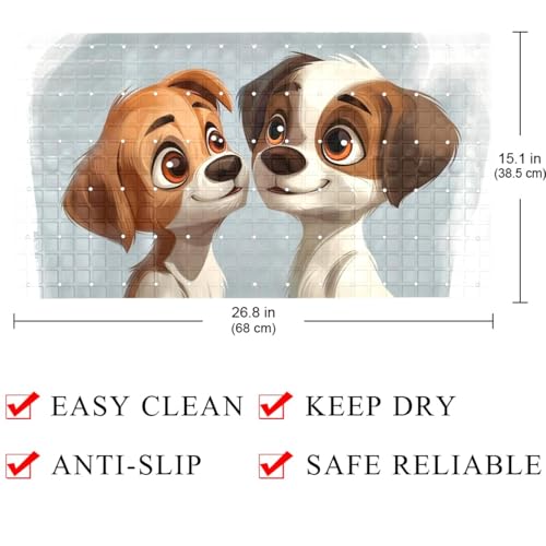 Tapis de bain antidérapant pour chiots à séchage rapide et trous de drainage - 5