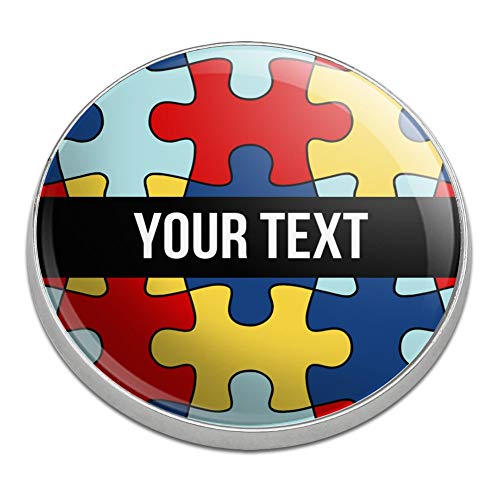 GRAPHICS & MORE Personalized Custom Autism Awareness 1 Line Golfing Premium Metal Golf Ball Marker