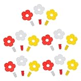 KESYOO 15Pcs Decorative Flower Bird Feeders Outdoor Hummingbird Feeding Troughs Plastic Multi-Color Polygonal Design for Garden Wildlife