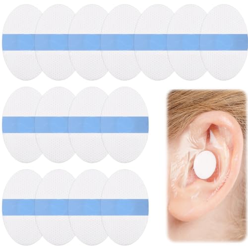Autocollant oreilles étanche BOXOB lot de 100 protège-oreilles bébé avec coton pour la douche