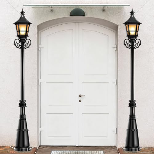 Lamppost Photo Props Tall Mardi Gras Party Decor Street Light Wall Decorations Large Lamppost Banners for Front Door Sign Masquerade Wall Indoor Outdoor Backdrop Xmas Halloween Holiday Party Supplies