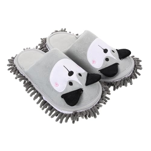 Pantoufles mop détachables COLLBATH anti-poils et poussière pour femme
