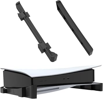 Xspring Yatay Stand Siyah Yatay Taban Desteği, Disk ve Dijital Sürüm ile Uyumlu, PS5 Konsol ve Aksesuarları için Masa Üstü Düzenleyici ve Saklama Standı, Dayanıklı ve Sağlam, Konsolunuzu Güvenle Korur