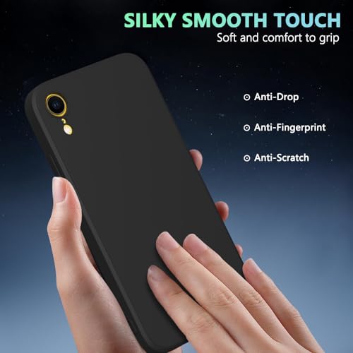 Image of for iPhone XR Case Black, Scratch Resistant with Soft Touch, Slim Thin Phone Cover for iPhone XR 6.1 inch