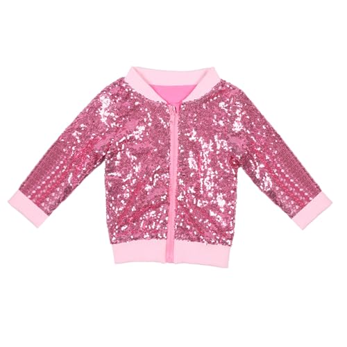 Betadog Sequin Jacket for Girls Kid & Toddler lightweight Flight Jacket Kid's Bomber Jacket Girls Sequin Jacket