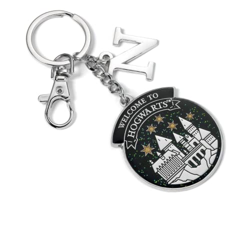 Image of Harry Potter Official Personalised Hogwarts Keyring N Initial