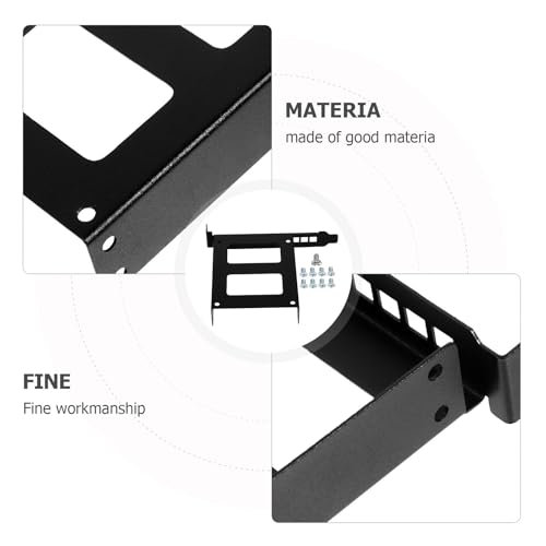 Soporte metálico para disco duro PCI Slot negro miniatura 7