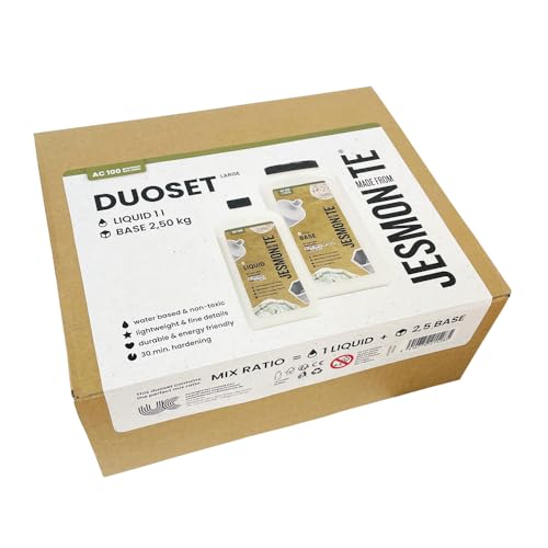 Jesmonite AC 100 Duoset 1L Liquid 2 5 KG Base 2-teiliges Gießharz Set Ganzjährig geeignet