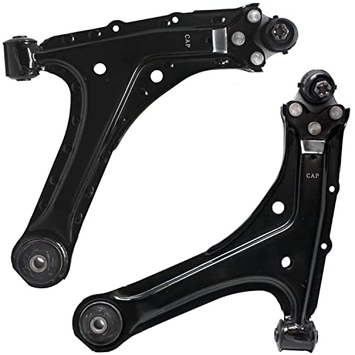 Image of Detroit Axle - 8pc Front End Suspension Kit for 99-05 Chevy Cavalier Pontiac Sunfire, 2 Lower Control Arms w /Ball Joints 2 Struts 2 Tie Rods 2 Sway Bars 1999 2000 2001 2002 2003 2004 2005 Replacement