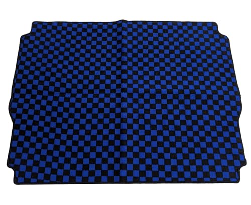Happiness Grace エブリイバンDA17Vフロアマット ラゲッジマット 1枚 チェックブルー