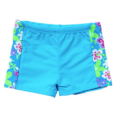 Image of Girls Two Piece Swimsuit Floral UPF 50+ Rash Guard Set Kids Beach Swimwear