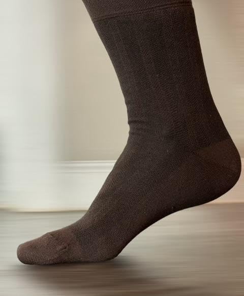 Mens Rayon Made from Bamboo Dress Socks Premium Quality With Gift Box 6 Pack4