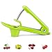 ILamourCar 1 Pack Cherry Pitter, Portable Cherry Core Remover Tool with Food-Grade Silicone Cup, Space-Saving Lock Design and Lengthened Splatter Shield(Green)