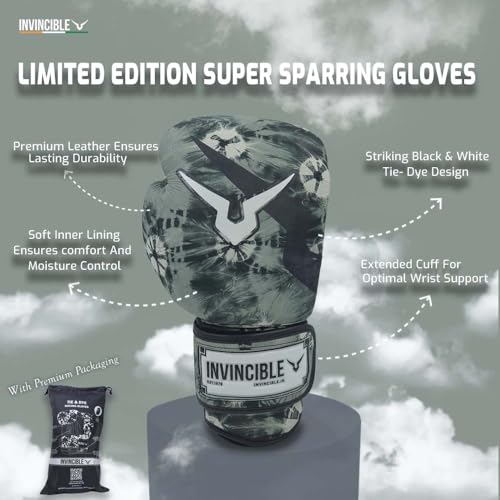 Image of Invincible Limited Edition Sparring Boxing Gloves | Professional Training & Sparring Gloves with Moulded Foam Padding | Protective Boxing Gear for Gym & Ring Use