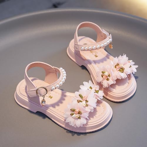 IWIHMIV Girls Flat Sandals Girls Comfortable Thick Soled Sandals Casual Open Toe Summer Casual Soft Sole Shoess4