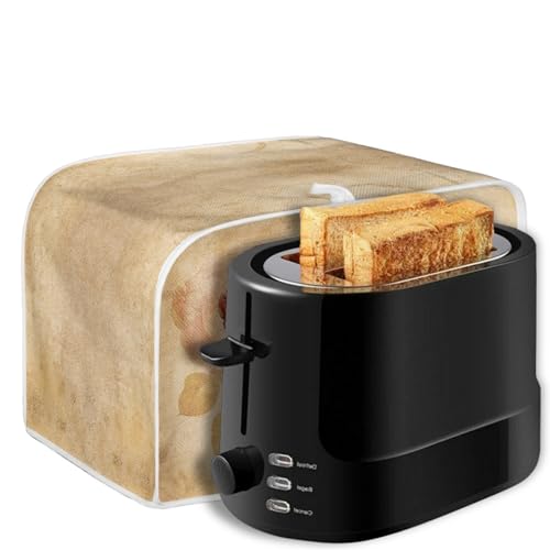 Image of Torre Eiffel Rose Retro Toaster Cover Kitchen Bakeware Protector Fits for Most Standard 2 Slice Toasters, Keep Toaster Free From Dust and Fingerprint Oven Dustproof Cover Decor