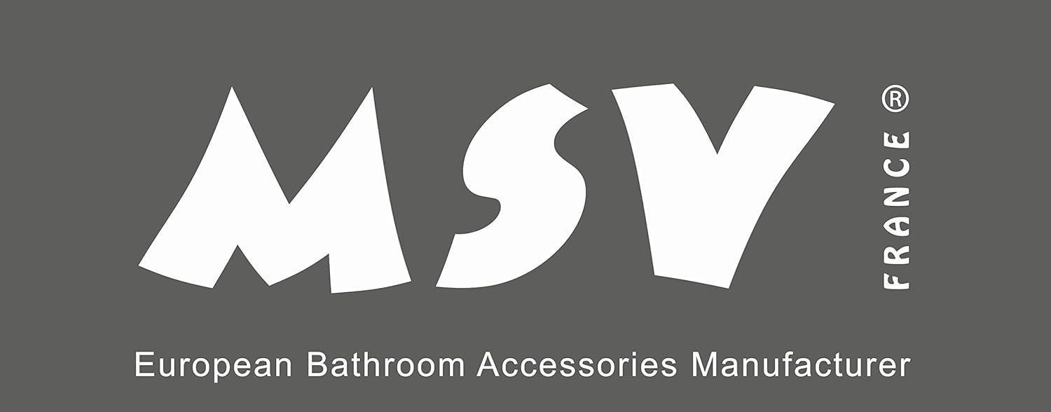 Set WC 2 in 1 MSV con porta scopino e contenitore interno rimovibile, modello Abby, scopino e porta carta igienica, portaoggetti WC indipendente, nero