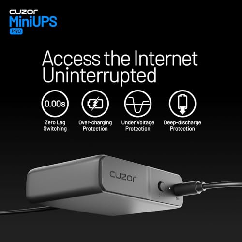 Cuzor Mini UPS PRO | Backup Upto 8 Hours | 3x2900 mAh Battery | Supports Jio, Airtel & All Other 12V Routers Upto 3Amps | Ups for 12V WiFi Router |... - Image 5
