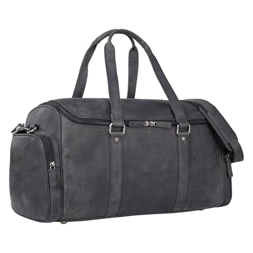 STILORD 'Myles' Vintage Reisetasche Herren Leder...