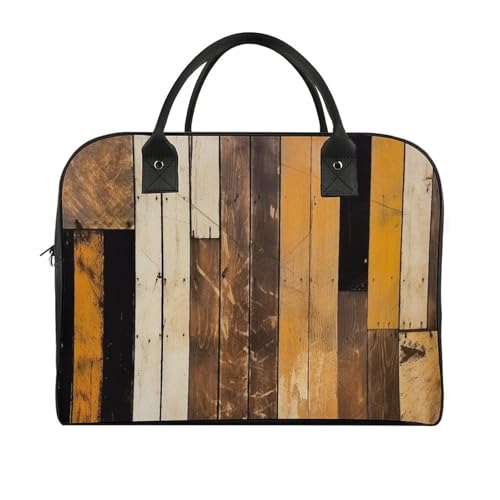 Duffle Bag for Travel Tote Bag Crossbody Bags Rustic Wooden Printed Gym Bag Shoulder Bag Travel Handbag for Men Women3