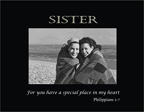 Havoc Gifts 3113-SB Sister Scripture Engraved Frame, Small, Black