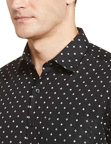 Image of Diverse Men's Cotton Printed Full Sleeve Regular Formal Shirt