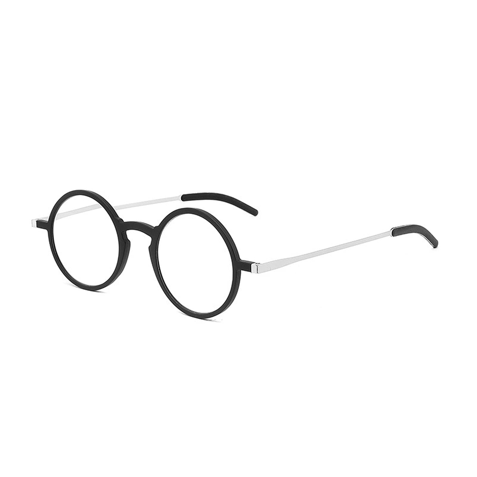 Lekkie okulary do czytania Okulary do czytania firmy Okrągłe Ramki i niebieską Blokowanie Okulary dla komputerów Czytanie Pisanie szycia Crafts,Black,+2.50