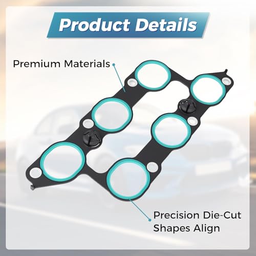Image of MS972401 Lower Upper Intake Manifold Gasket Set, Compatible with G MC Acadia 3.6L 2009-2016, Compatible with Buick Enclave 3.6L 2009-2017, Buick Lacrosse 3.6L 2012-2016, Replace MS19932